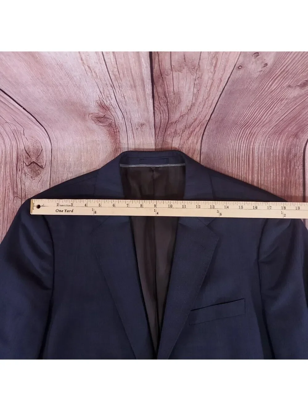 J. Crew Ludlow Slim fit Suit Jacket 42L Tollegno 1900 Italian 3D Wool Navy J3272
